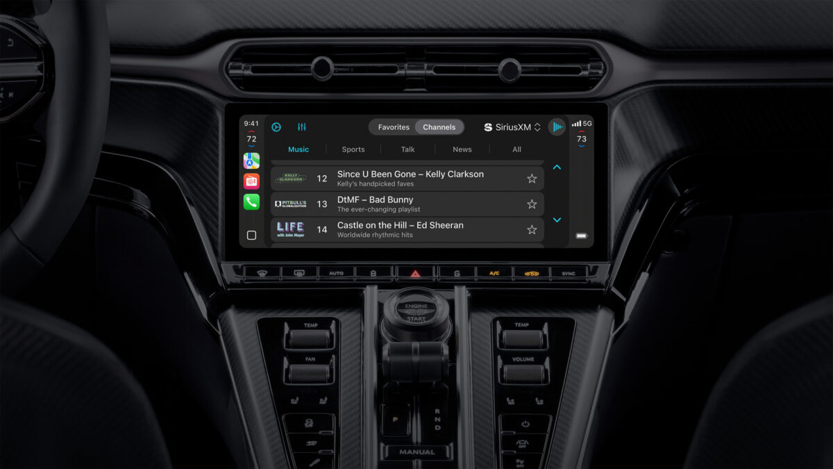 CarPlay Ultra interior center console
